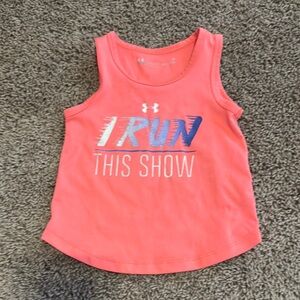 Under Armour Pink and Blue Performance Tank Top